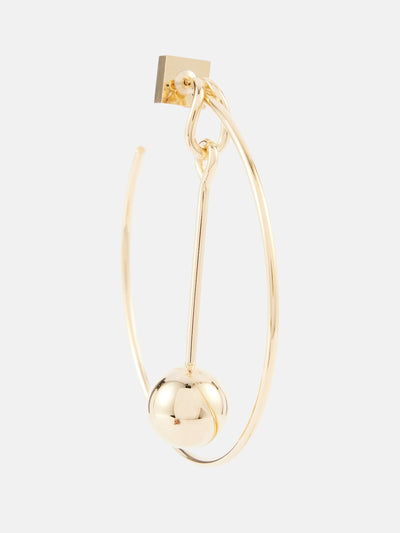 Jacquemus Asymmetric hoop earrings at Collagerie