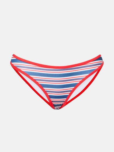 Jade Swim Most Wanted striped bikini bottoms at Collagerie