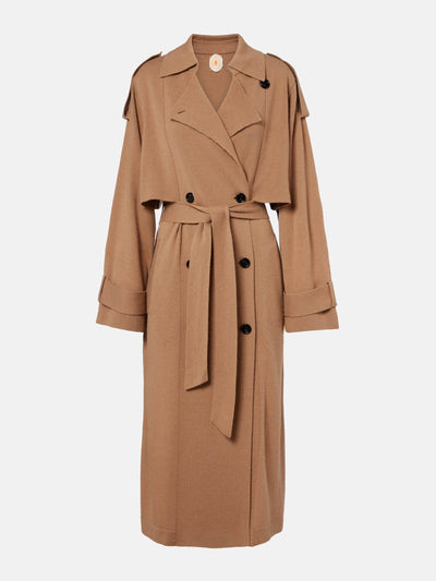 Jardin des Orangers Belted wool and cashmere trench coat at Collagerie