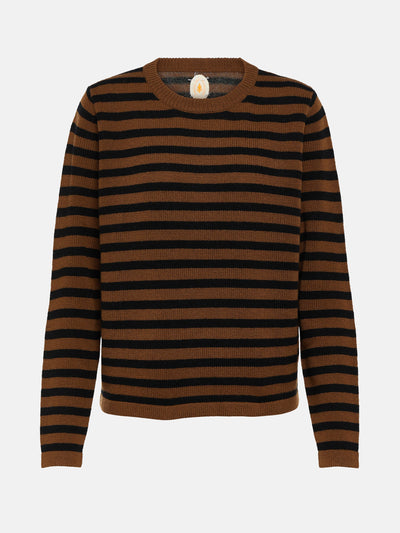 Jardin Des Orangers Striped wool and cashmere sweater at Collagerie