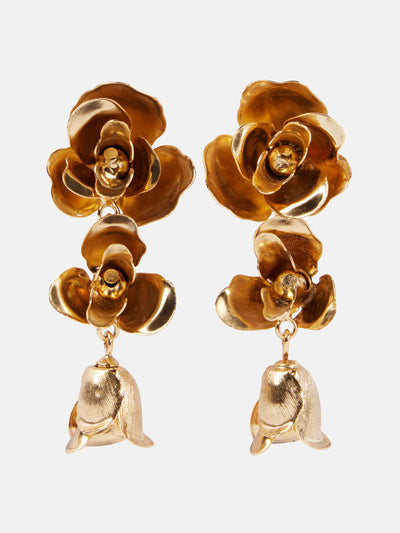 Jennifer Behr Amyrin Small gold-plated drop earrings at Collagerie