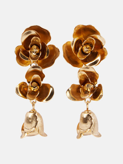 Jennifer Behr Amyrin Small gold-plated drop earrings at Collagerie