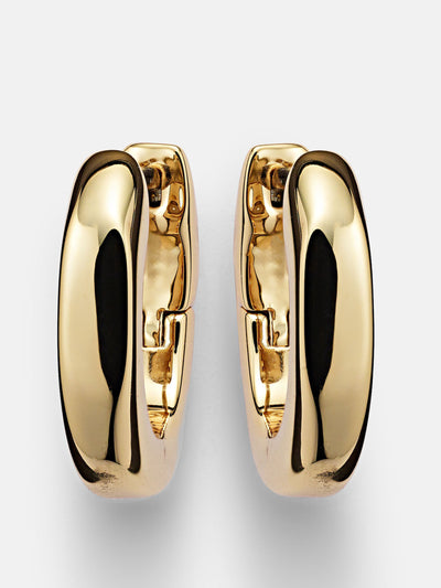 Jennifer Fisher City Link gold-plated huggies at Collagerie