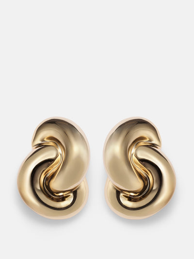 Jennifer Fisher Knot 10kt gold clip-on earrings at Collagerie