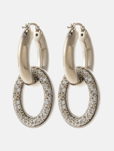 Jil Sander Embellished drop earrings at Collagerie