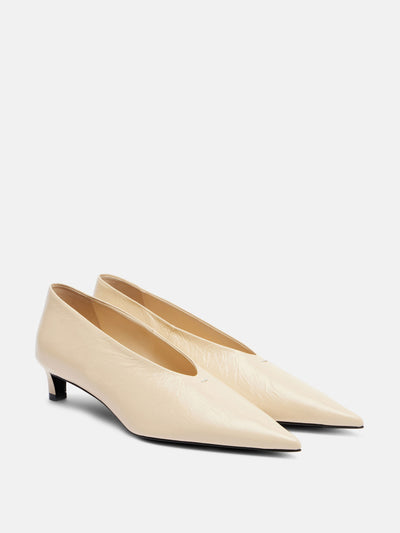 Jil Sander Leather pumps at Collagerie