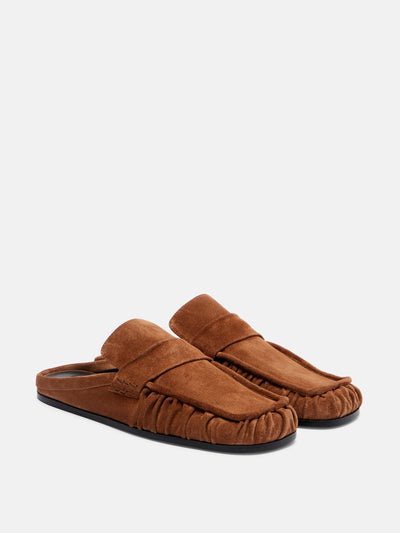 Jil Sander Sabot suede mules at Collagerie