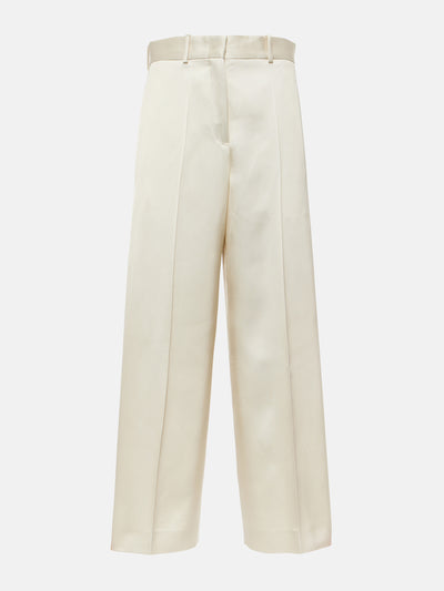 Jil Sander Satin wide-leg pants at Collagerie