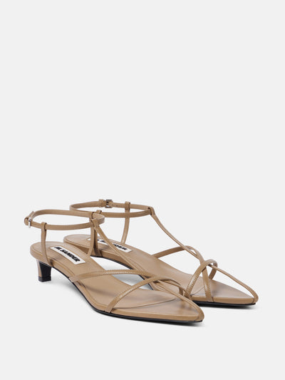 Jil Sander 35 leather sandals at Collagerie