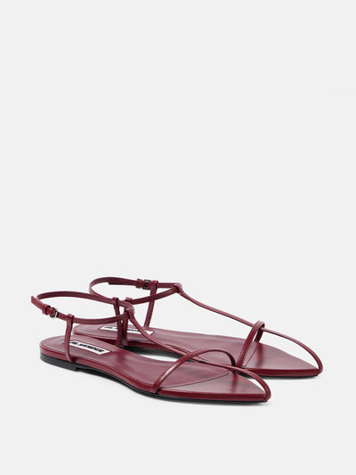 Jil Sander Tripon leather sandals at Collagerie
