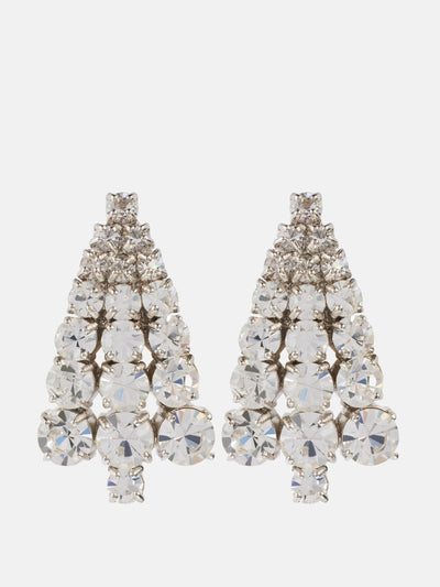 Jil Sander Crystal-embellished earrings at Collagerie