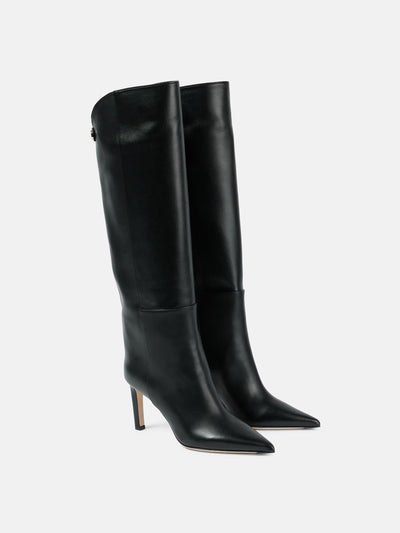 Jimmy Choo Alizze 85 leather knee-high boots at Collagerie