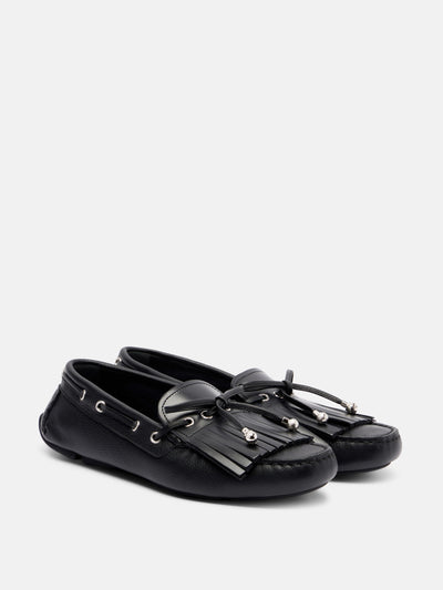 Jimmy Choo Manon leather moccasins at Collagerie