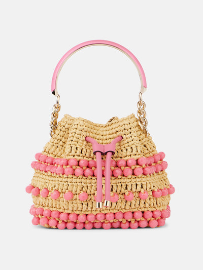 Jimmy Choo Bon Bon Small beaded bucket bag at Collagerie