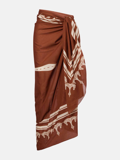 Johanna Ortiz Cotton printed beach cover-up at Collagerie