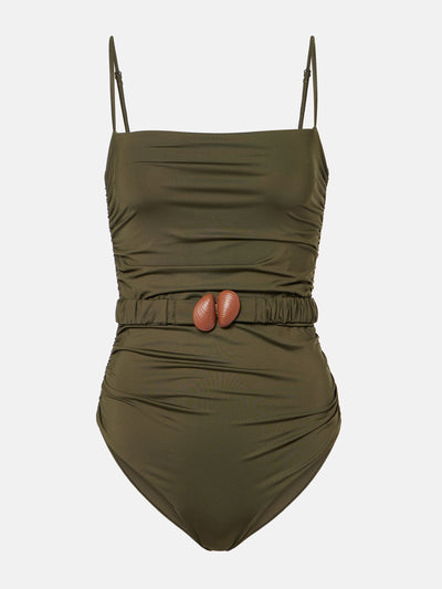 Johanna Ortiz Ruched swimsuit at Collagerie
