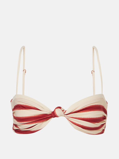 Johanna Ortiz Striped bikini top at Collagerie