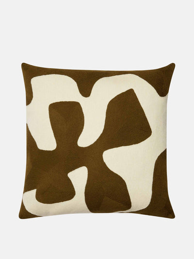 Jonathan Adler Ojai Branch wool and cotton cushion at Collagerie