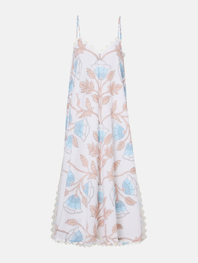 Juliet Dunn Printed cotton slip dress at Collagerie