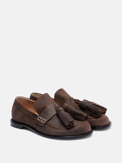 JW Anderson Suede loafers at Collagerie