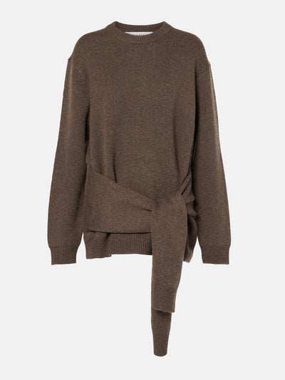 JW Anderson Draped knotted sweater at Collagerie