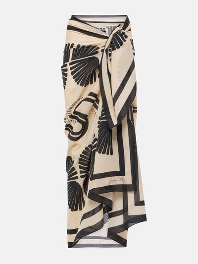 Johanna Ortiz Kené printed cotton beach cover-up at Collagerie