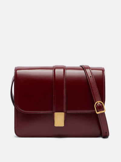 Khaite Blake leather crossbody bag at Collagerie