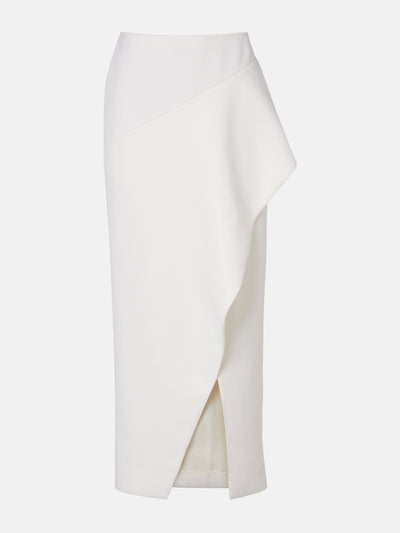 Khaite Jaia wool midi skirt at Collagerie