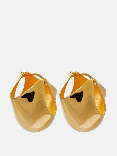 Khaite Lotus 18kt gold-plated earrings at Collagerie
