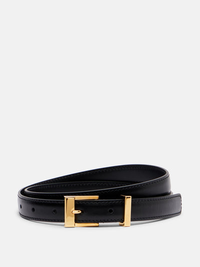 Khaite Manhattan leather belt at Collagerie