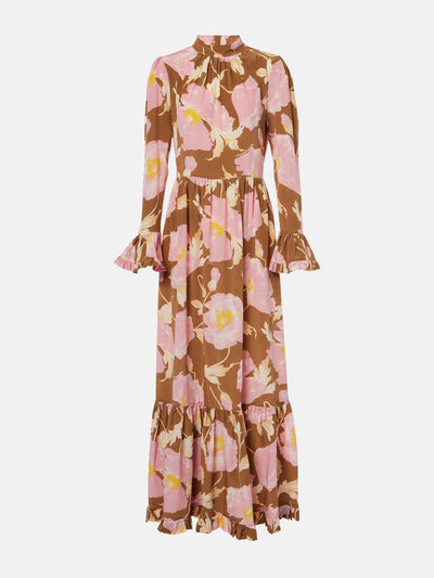 La DoubleJ Visconti silk crêpe de chine maxi dress at Collagerie