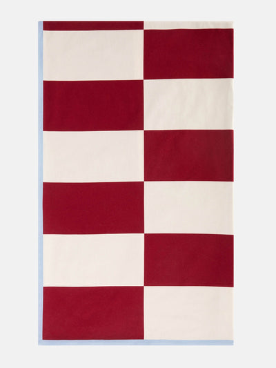 La DoubleJ Contrada Bordeaux Medium linen tablecloth at Collagerie