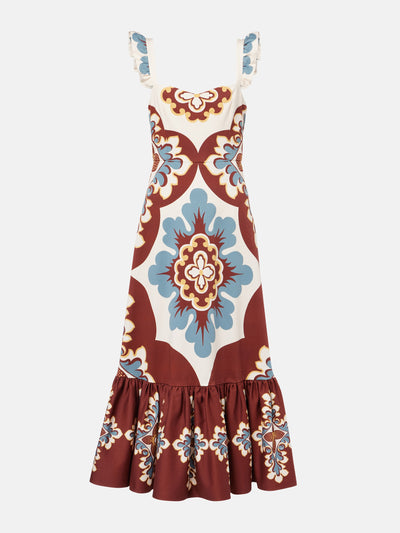 La DoubleJ Gingerbread cotton-blend midi dress at Collagerie