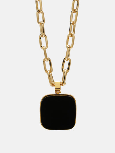La DoubleJ Onyx pendant necklace at Collagerie