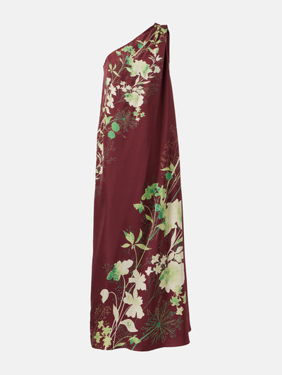 La DoubleJ Roy floral silk twill maxi dress at Collagerie