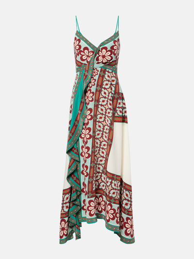 La DoubleJ Turn Around silk crêpe-de-chine maxi dress at Collagerie