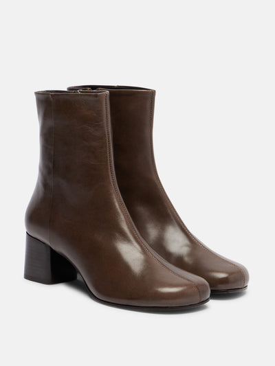 Lemaire Anatomic 55 leather ankle boots at Collagerie
