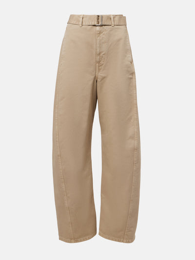 Lemaire Belted wide-leg jeans at Collagerie