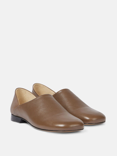 Lemaire Convertible leather slip-on shoes at Collagerie