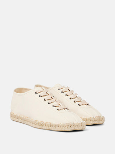 Lemaire Linoleum canvas lace-up espadrilles at Collagerie