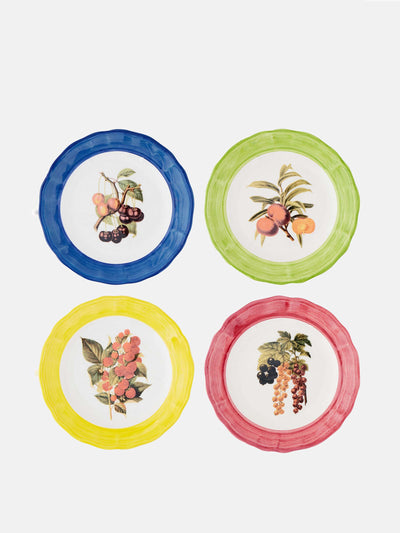 Les Ottomans Botanica ceramic plates (set of 4) at Collagerie
