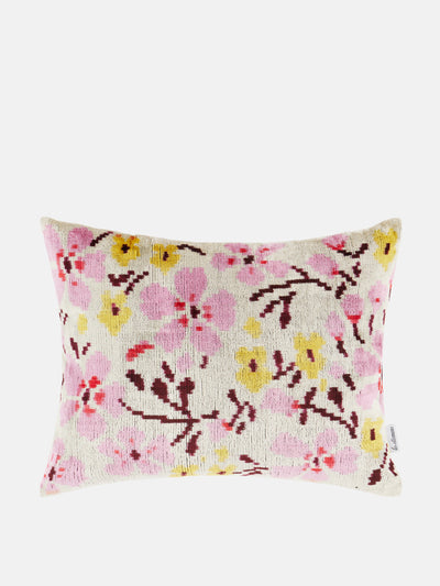 Les Ottomans Flowers velvet cushion at Collagerie