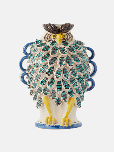 Les Ottomans Owl ceramic vase at Collagerie