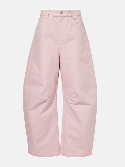 Loewe Cotton barrel-leg pants at Collagerie