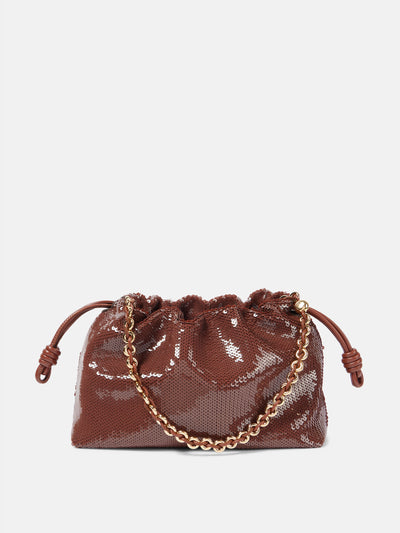 Loewe Flamenco Medium sequined clutch at Collagerie