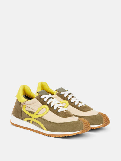 Loewe Flow Runner 2.0 suede sneakers at Collagerie