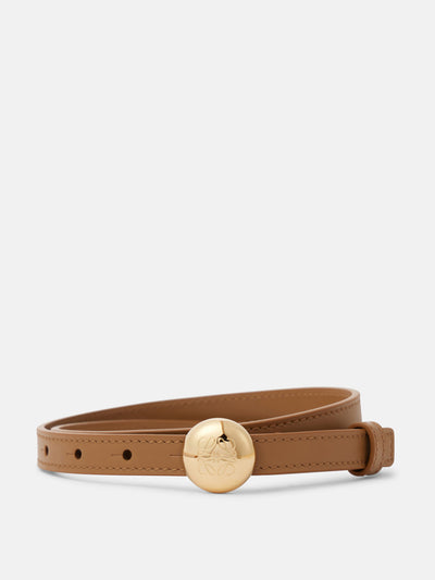 Loewe Pebble Anagram leather belt at Collagerie