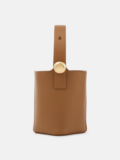 Loewe Pebble Mini leather bucket bag at Collagerie