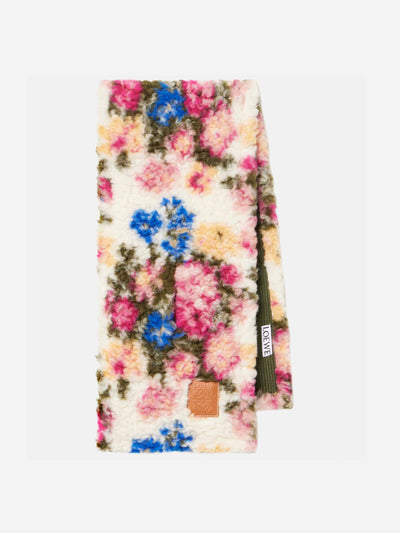 Loewe Reversible floral jacquard scarf at Collagerie