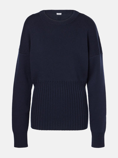 Loewe Ribbed-knit wool sweater at Collagerie